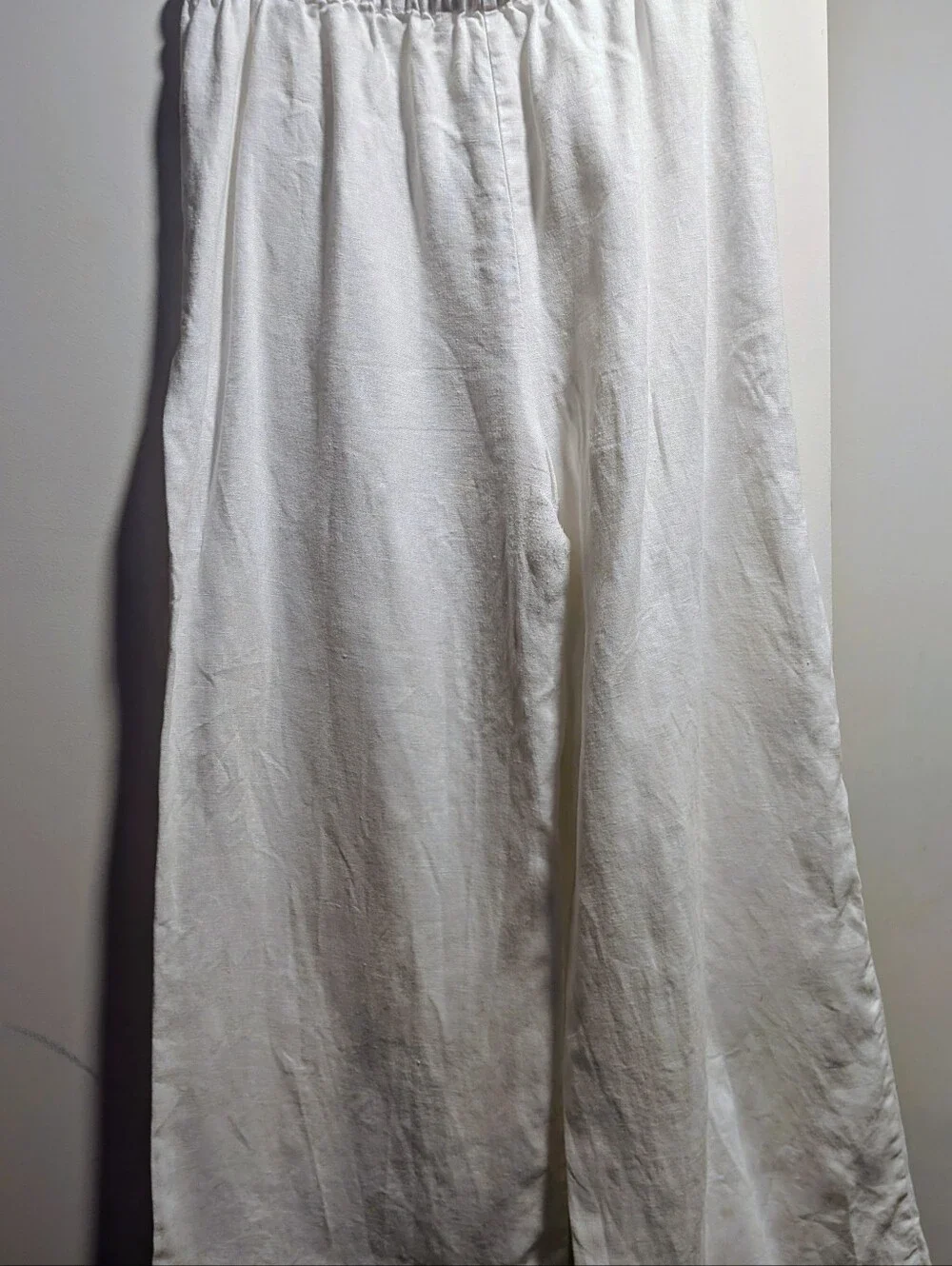 Reformation Olina Linen Pant - White